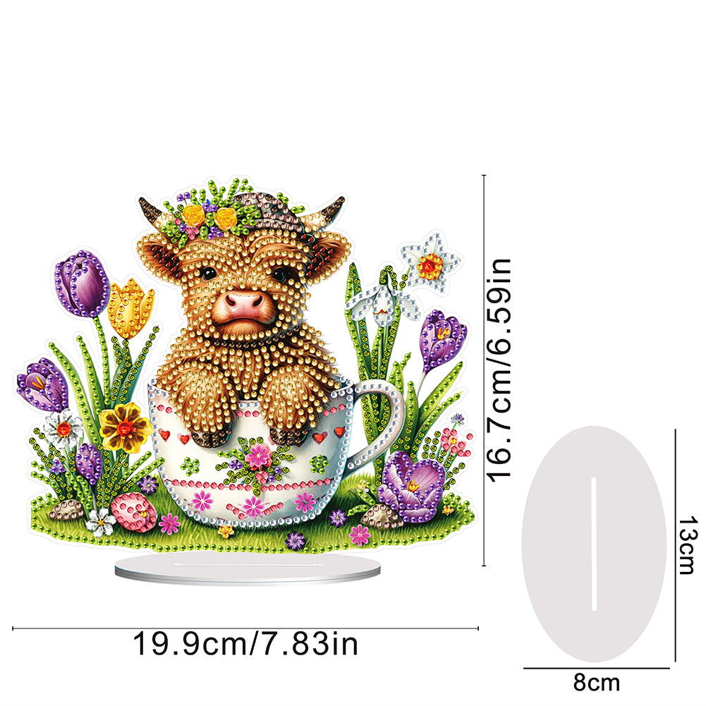 Easter Easter Egg Table Top Diamond Painting Ornament Kits for Home Office Decor