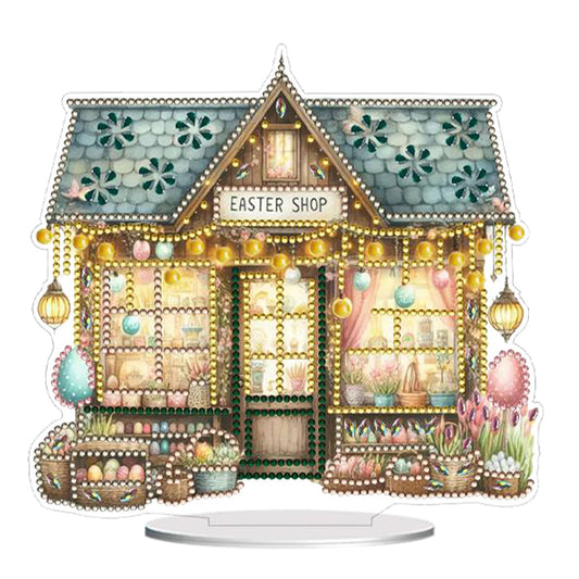 Easter Easter Egg Table Top Diamond Painting Ornament Kits for Home Office Decor