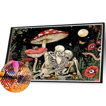 Load image into Gallery viewer, Diamond Painting - Full Round - Skull under mushroom (40*30CM)
