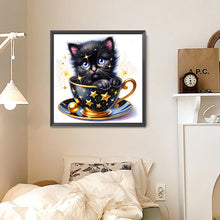 Load image into Gallery viewer, Diamond Painting - Full Round - Teacup cat (30*30CM)
