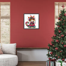 Load image into Gallery viewer, Diamond Painting - Full Round - Christmas kitten (30*30CM)
