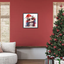 Load image into Gallery viewer, Diamond Painting - Full Round - Christmas kitten (30*30CM)
