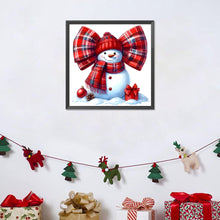 Load image into Gallery viewer, Diamond Painting - Full Round - Bow snowman (30*30CM)
