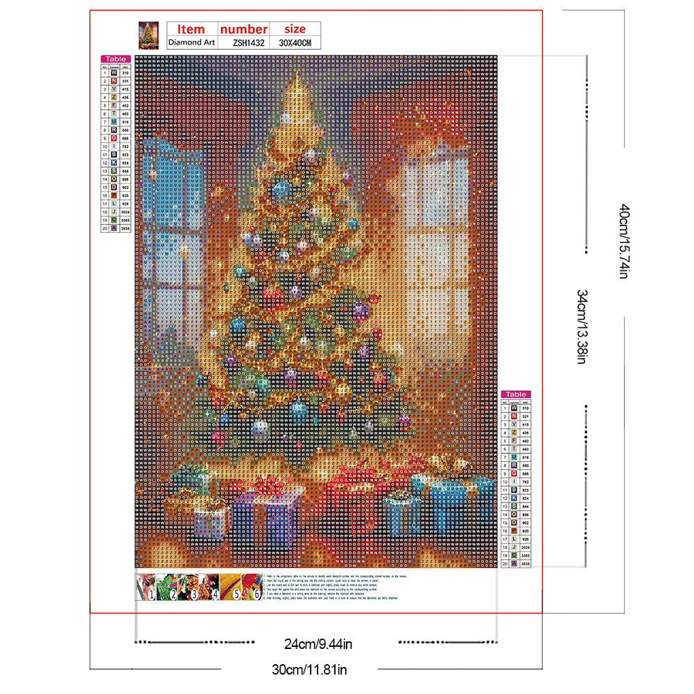 Diamond Painting - Full Round - Christmas tree (30*40CM)