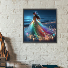 Load image into Gallery viewer, Diamond Painting - Full Round - Girl with gorgeous skirt (40*40CM)
