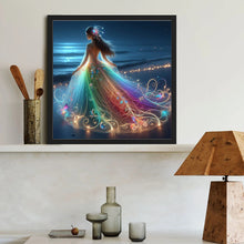 Load image into Gallery viewer, Diamond Painting - Full Round - Girl with gorgeous skirt (40*40CM)
