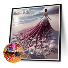 Load image into Gallery viewer, Diamond Painting - Full Round - Girl with gorgeous skirt (40*40CM)

