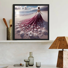 Load image into Gallery viewer, Diamond Painting - Full Round - Girl with gorgeous skirt (40*40CM)
