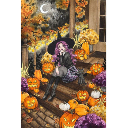Diamond Painting - Full Square - Halloween girl (40*60CM)