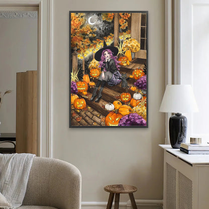 Diamond Painting - Full Square - Halloween girl (40*60CM)