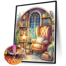 Load image into Gallery viewer, Diamond Painting - Full Round - Magic bookstore (40*50CM)
