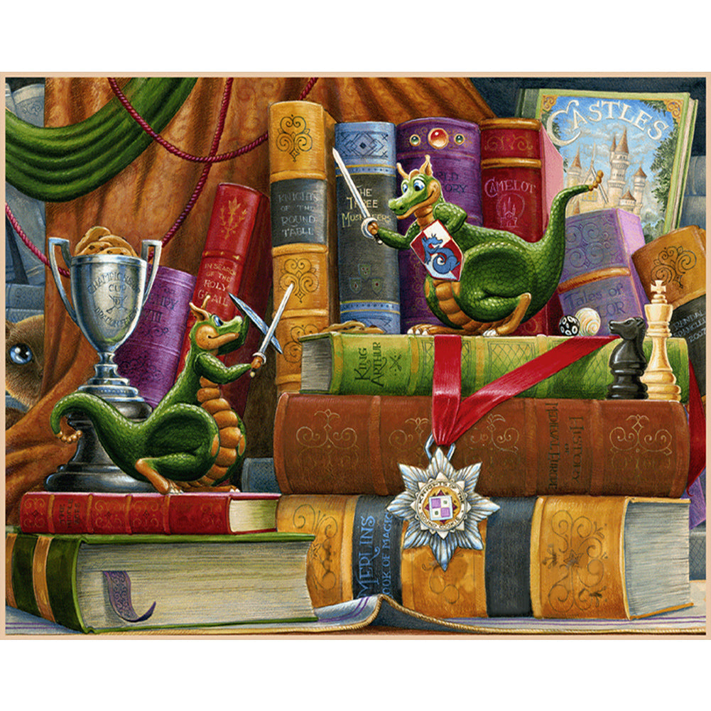 Diamond Painting - Full Round - Dragon (50*40CM)