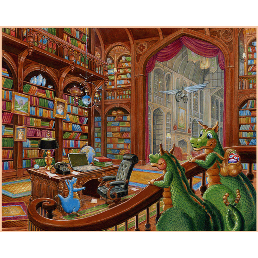 Diamond Painting - Full Round - Dragon (50*40CM)