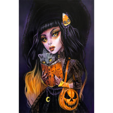 Load image into Gallery viewer, AB Diamond Painting - Full Round - Mystic girl (40*60CM)
