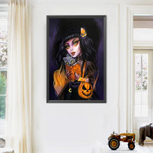 Load image into Gallery viewer, AB Diamond Painting - Full Round - Mystic girl (40*60CM)
