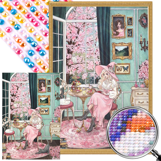 AB Diamond Painting - Full Round - Blonde witch (40*60CM)