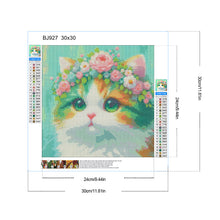 Load image into Gallery viewer, Diamond Painting - Full Round - Little white orange cat (30*30CM)
