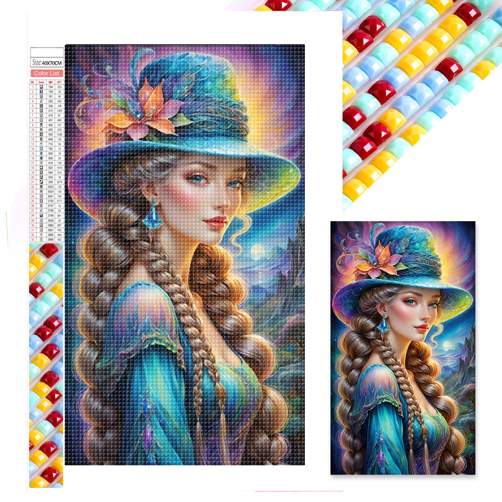 Diamond Painting - Full Square - Glowing girl (40*70CM)