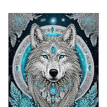 Load image into Gallery viewer, Special Shaped Wolf 50 Pages Diamond Painting Notebook for Adults Students
