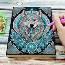 Load image into Gallery viewer, Special Shaped Wolf 50 Pages Diamond Painting Notebook for Adults Students
