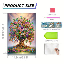 Load image into Gallery viewer, Special Shaped Tree Of Life 50 Pages Diamond Painting Notebook for Students
