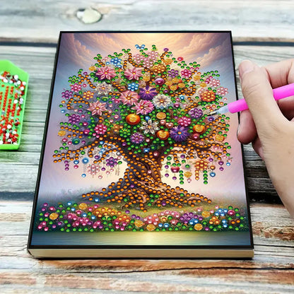 Special Shaped Tree Of Life 50 Pages Diamond Painting Notebook for Students