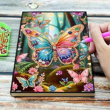 Load image into Gallery viewer, Special Shaped Butterfly 50 Pages Diamond Painting Notebook for Adults Students
