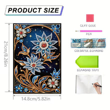 Load image into Gallery viewer, Special Shaped Flower 50 Pages Diamond Painting Notebook for Adults Students
