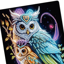Load image into Gallery viewer, Special Shaped Owl 50 Pages Diamond Painting Notebook for Adults Students
