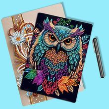 Load image into Gallery viewer, Special Shaped Owl 50 Pages Diamond Painting Notebook for Adults Students

