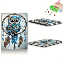 Load image into Gallery viewer, Special Shaped Owl Dreamcatcher 50 Pages Diamond Painting Notebook for Adults
