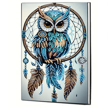 Load image into Gallery viewer, Special Shaped Owl Dreamcatcher 50 Pages Diamond Painting Notebook for Adults
