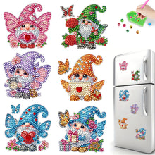Load image into Gallery viewer, 6Pcs Bouquet Diamond Art Fridge Magnet DIY Fridge Stickers for Car Mailbox Decor
