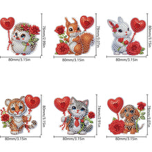 Load image into Gallery viewer, 6Pcs Bouquet Diamond Art Fridge Magnet DIY Fridge Stickers for Car Mailbox Decor
