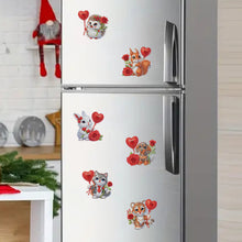 Load image into Gallery viewer, 6Pcs Bouquet Diamond Art Fridge Magnet DIY Fridge Stickers for Car Mailbox Decor
