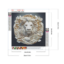 Load image into Gallery viewer, Diamond Painting - Full Round - Embossed lion (30*30CM)
