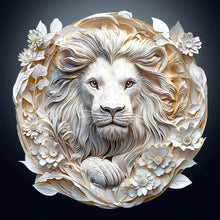Load image into Gallery viewer, Diamond Painting - Full Round - Embossed lion (30*30CM)
