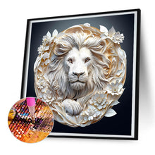 Load image into Gallery viewer, Diamond Painting - Full Round - Embossed lion (30*30CM)
