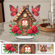 Load image into Gallery viewer, Acrylic Special Shape Flower Cake Desktop Diamond Art Kits for Home Office Decor
