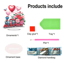Load image into Gallery viewer, Acrylic Special Shape Flower Cake Desktop Diamond Art Kits for Home Office Decor
