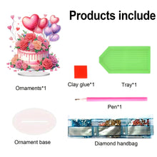 Load image into Gallery viewer, Acrylic Special Shape Flower Cake Desktop Diamond Art Kits for Home Office Decor
