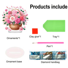 Load image into Gallery viewer, Acrylic Special Shape Flower Cake Desktop Diamond Art Kits for Home Office Decor
