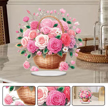 Load image into Gallery viewer, Acrylic Special Shape Flower Cake Desktop Diamond Art Kits for Home Office Decor
