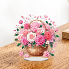 Load image into Gallery viewer, Acrylic Special Shape Flower Cake Desktop Diamond Art Kits for Home Office Decor
