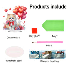 Load image into Gallery viewer, Acrylic Special Shape Flower Cake Desktop Diamond Art Kits for Home Office Decor
