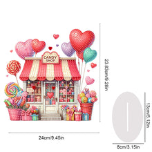 Load image into Gallery viewer, Acrylic Special Shape Flower Cake Desktop Diamond Art Kits for Home Office Decor
