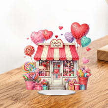 Load image into Gallery viewer, Acrylic Special Shape Flower Cake Desktop Diamond Art Kits for Home Office Decor
