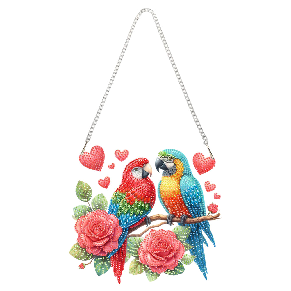 Acrylic Special Shape Flower Bird Love Diamond Painting Ornaments for Art Crafts