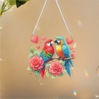 Acrylic Special Shape Flower Bird Love Diamond Painting Ornaments for Art Crafts