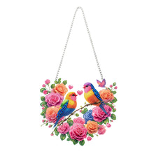 Load image into Gallery viewer, Acrylic Special Shape Flower Bird Love Diamond Painting Ornaments for Art Crafts
